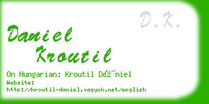 daniel kroutil business card